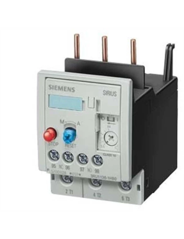 Siemens 3RU1136-4EB0 Sirius Termik Röle- Faz Korumalı- 60ºc Pano İçi Sıcaklığa Uygun- El-Otomatik Konumlu- 1 Kontaktör Geçmeli ürün görseli 1