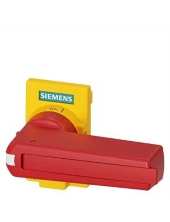 Siemens 3KD9201-2 3Kd Tipi Sigortasız Yük Kesici Aksesuarları Tahrik Kolu Standart Tip Sarı Kırmızı Boy ürün görseli 1