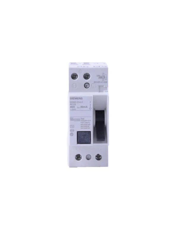 Siemens 5Sm3617-0 Kaçak Akım Koruma Şalteri 80 A, 300 Ma, Un Ac: 230 V Artık Akım Devre Kesici, 2-Kutuplu (Muadil Ürün: 5Sv4617-0) ürün görseli 1