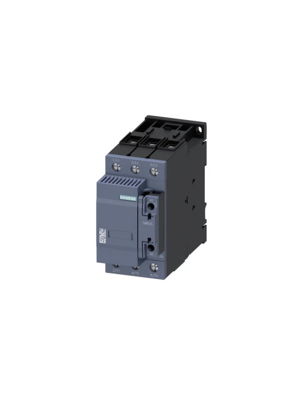 Siemens 3Rt2636-1Ap03 3Rt2 Serisi Kondansatör Kontaktörü, 400 V Ac, 17-50Kvar, 1No 1Nc, Boy S2 ürün görseli 1