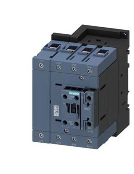 Siemens Sirius Kontaktör 3RT2346-1AP00 140A 230VAC Şebeke Gerilimi 400V 1NO+1NC Vida Bağlantılı S3 Boy 4 Kutuplu AC-1 ürün görseli 1