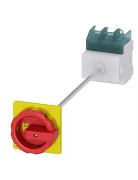 Siemens 3LD2714-0TK53 Acil Stop Şalterleri Tahrik Kolu Sarı Kırmızı Dipten Tespitli Kilitlemeli Kapı Bağlant ürün görseli 1