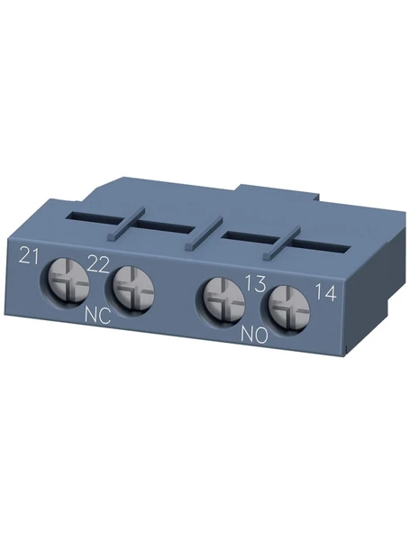 Siemens 3RV2901-1E Yardımcı Kontak Üstten Yay Montajlı 1No+1Nc ürün görseli 1