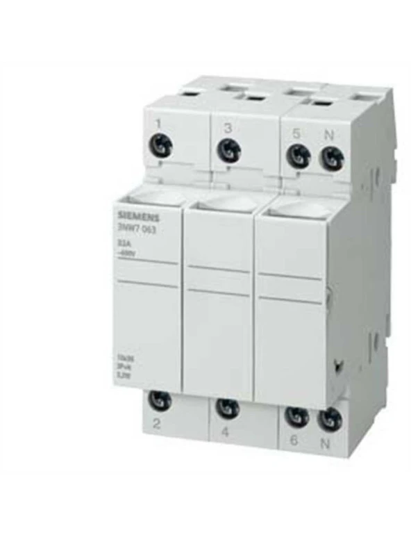 Siemens 3Nw7333 Silindirik Sigorta Yuvası Kartuş Sigorta Yuvası 8X32Mm 3 Kutup 20 A ürün görseli 1