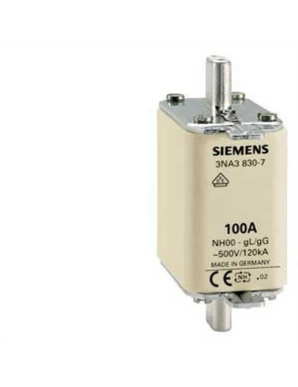 Siemens 3Na3836 Steatit Seramik Gövdeli Nh Bıçaklı Sigorta Buşonu 160A Boy 00 Genişlik 30Mm ürün görseli 1