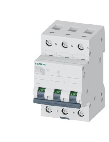 Siemens 5SL6325-7 | 3 Faz 25A C Tipi 6kA Trifaze Otomatik Sigorta ürün görseli 1