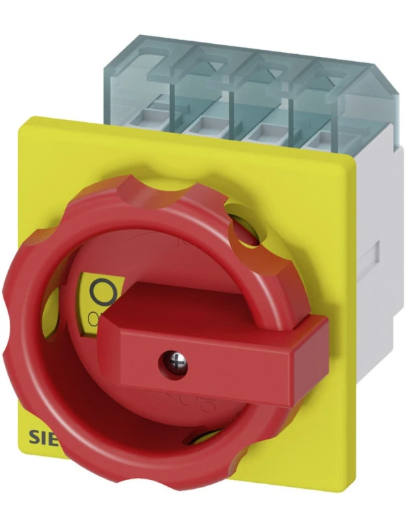 Siemens 3LD2003-0TK53 Acil Stop Şalterleri Önden Tespitli Tahrik Kolu Sarı Kırmızı A 16 7 5 Kw ürün görseli 1