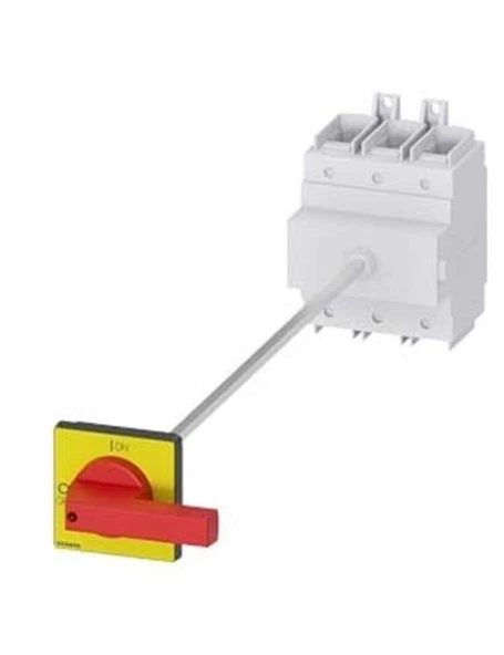 Siemens 3LD2418-0TK13 Acil Stop Şalterleri Tahrik Kolu Sarı Kırmızı Dipten Tespitli Kilitlemeli Kapı Bağlant ürün görseli 1