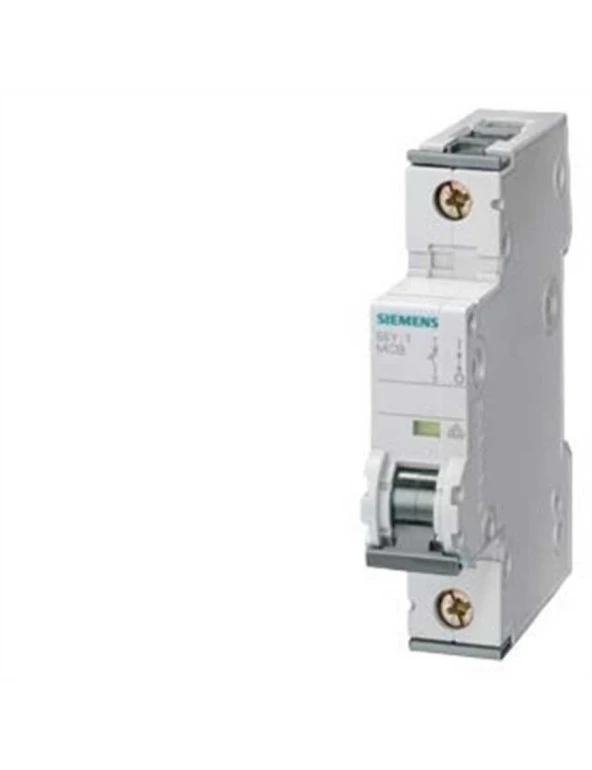 Siemens 5SY5110-7 C Tipi 1 Faz 10A 220VDC/230V-400VAC 10kA Yavaş Karakterli Otomatik Sigorta ürün görseli 1