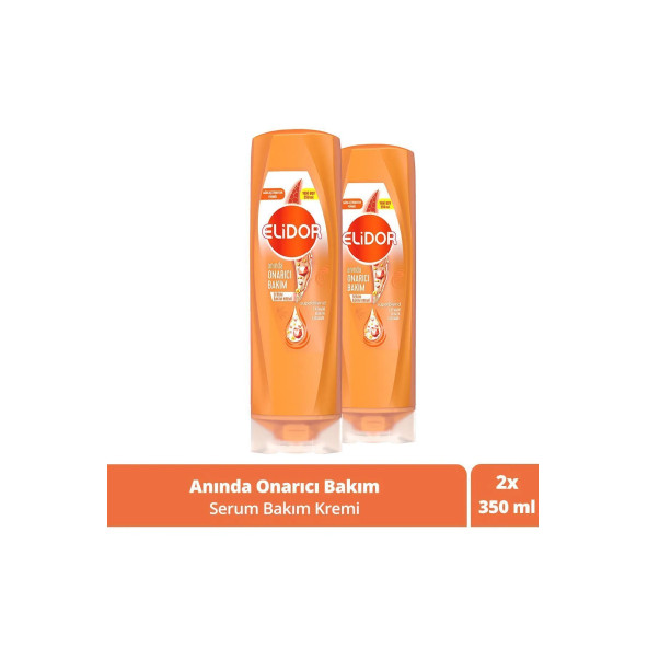 Elidor Onarıcı Saç Bakım Kremi C Vitamini Keratin Seramid 350 ml 2 Adet ürün görseli 1