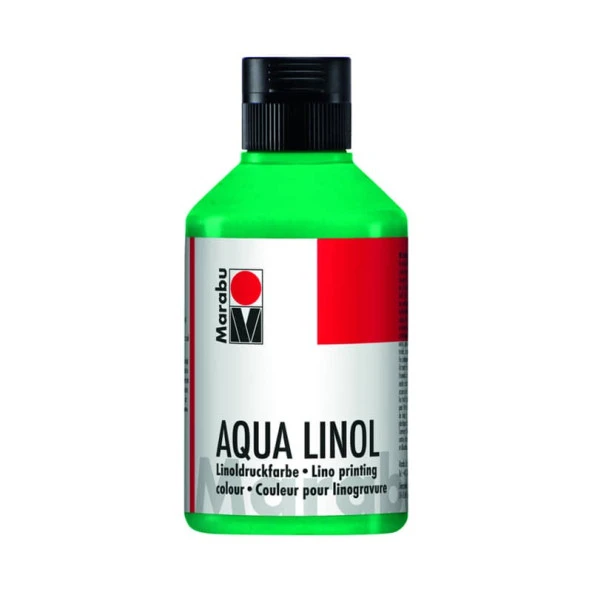Marabu Aqua Linol Baskı Boyası Blue Green 250 ml ürün görseli 1