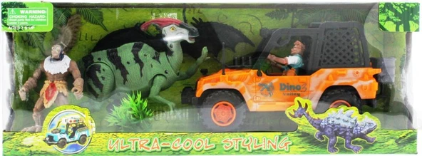 Dinozor Avcısı Jeepli Oyun Seti - Resim 4