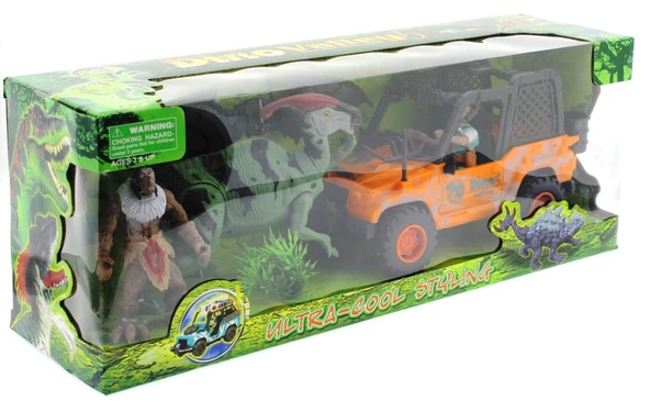 Dinozor Avcısı Jeepli Oyun Seti - Resim 3