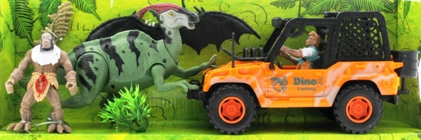 Dinozor Avcısı Jeepli Oyun Seti ürün görseli 1