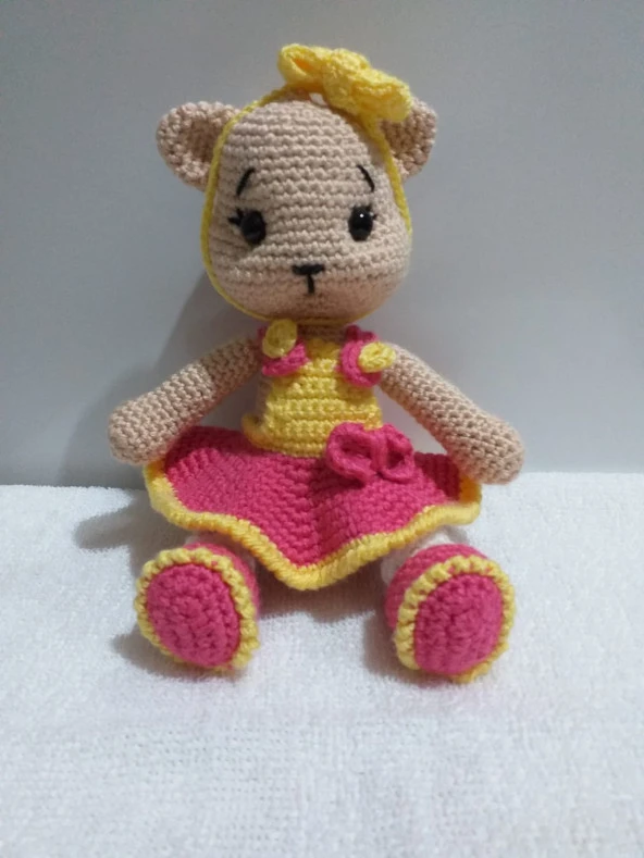Minnoş Kedi Amigurumi Organik Oyuncak ürün görseli 1