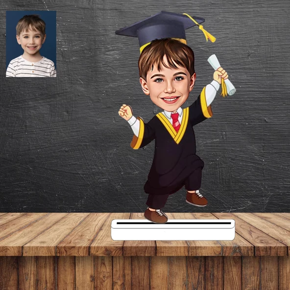Mezun Oldum Karikatür Figürü,Sevgiliye Hediye,Doğum Günü Hediyesi ürün görseli 1