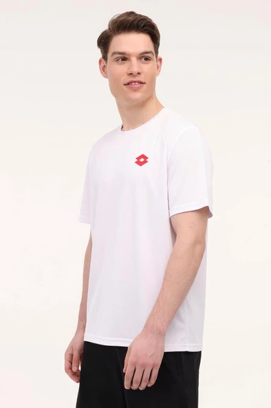 Lotto M-BILLY TEE 4FX 101930086 Erkek Tişört Beyaz S-XXL ürün görseli 1