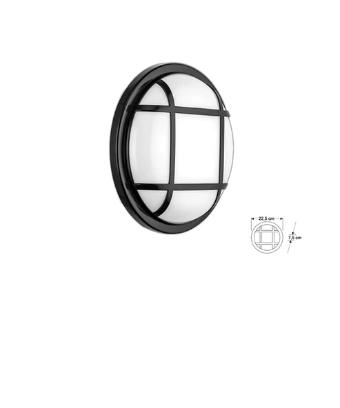 30W Sinope Led Armatür Siyah Kasa 3200K Sarı Işık ürün görseli 1