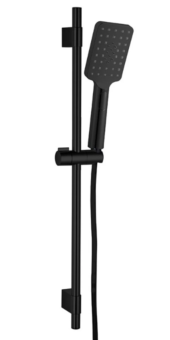 ECA Tiera Plus Banyo Hareketli Sürgülü Duş Seti Üst Takımı Mat Siyah 102146092C1 ürün görseli 1