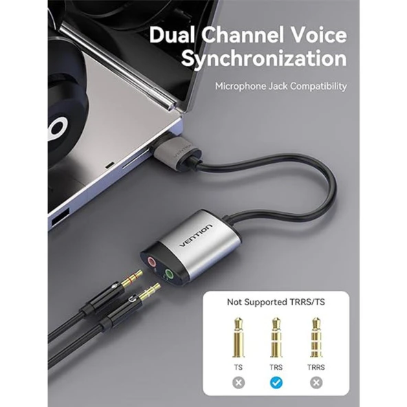 Vention 2.1 USB Ses Kartı Siyah - Resim 3