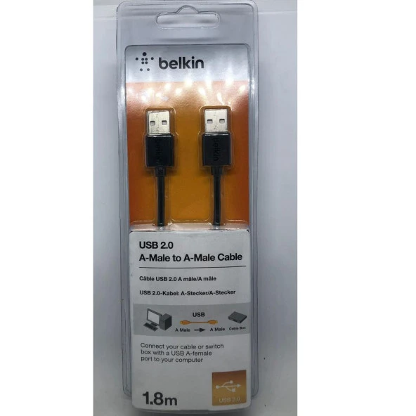 Belkin İki Ucu Erkek Usb Kablosu 1.8 Metre ürün görseli 1