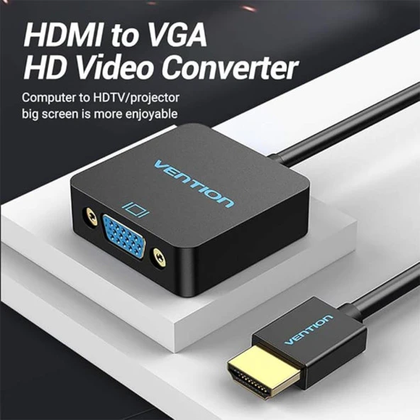 Vention Hdmi To VGA Kablo Adaptör Çevirici Dönüştürücü 9018000002044 ürün görseli 1