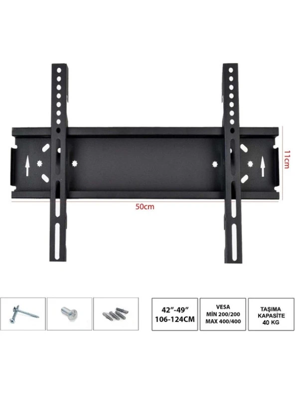 LCD Askı Aparatı Sabit 42"/49" 106-124CM 5011 ürün görseli 1