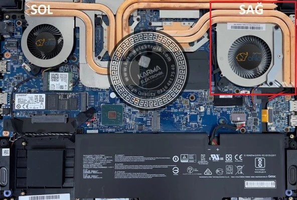 MSI Katana GF66 12UD-265XTRuyumlu Notebook Fanı Cpu, İşlemci / Sağ (msi) ürün görseli 1