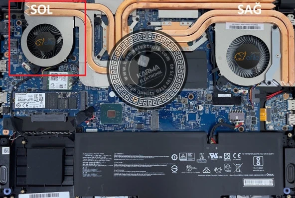MSI GL66 GF66 GF76 MS-1583 Serisi Fan Gpu, Vga Fanı / Sol (msi) ürün görseli 1