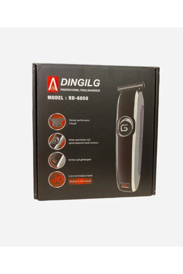 Ultra Dıngılg Güçlendirilmiş T Bıçaklı Turbo Güçlü Saç Sakal Tıraş Makinesi Rd-6050 ürün görseli 1