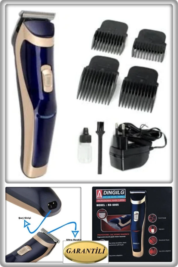 Profesyonel Saç Sakal Tıraş Makinesi Dıngılg Rd-6005 ürün görseli 1