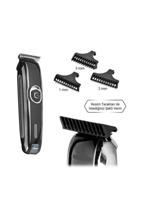 Yok IP-1001 Yedek Başlıklı Şarjlı Saç Sakal Traş Makinası 1-3 2 Yıl Siyah 4-6 Saat Kuru Kablosuz Sa ürün görseli 1