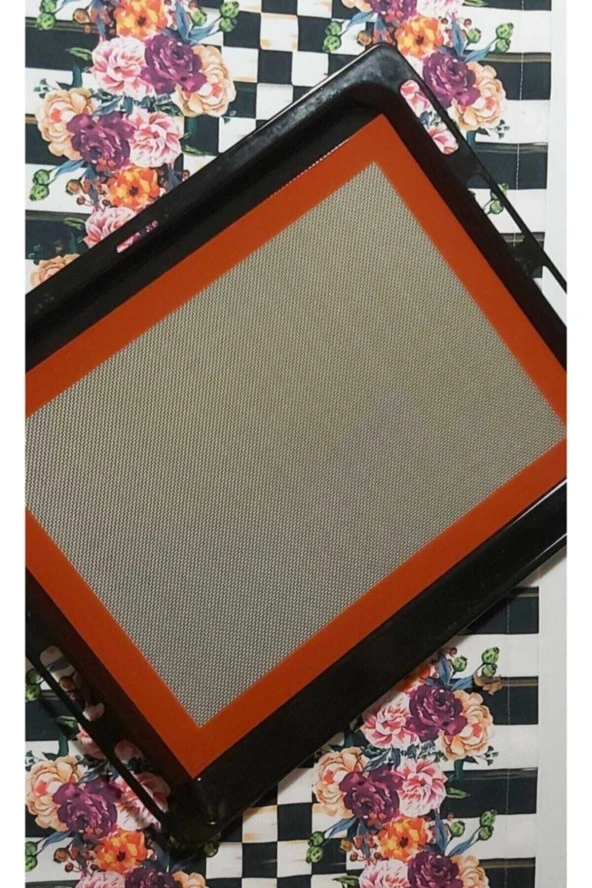Profesyonel Yanmaz Yapışmaz Yıkanabilir Silikon Pişirme Matı 30cmx40cm ürün görseli 1