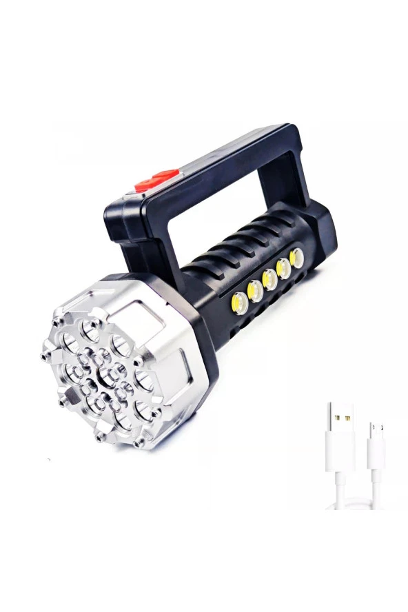 El Feneri? Şarjli 17led+5cob Led Ranchi Rc-3030 ürün görseli 1