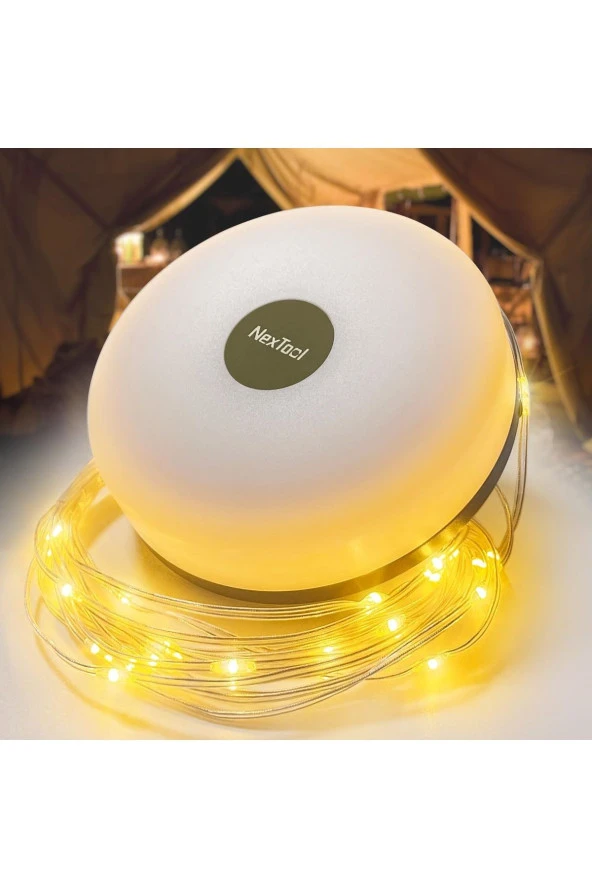 Kamp Iambası Işıkları Led, 5 Aydınlatma Mod lu Dış Mekan Led Işıklar, Dayanıklı ve Su Geçirmez ürün görseli 1