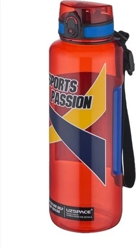 Uzspace Tritan 1200 ml Water Bottle Red ürün görseli 1