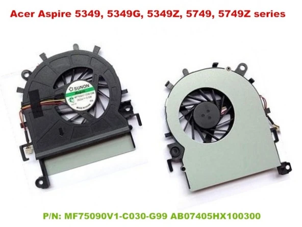 Acer MF75090V1-C030-G99, AB07405HX100300 Fan ürün görseli 1