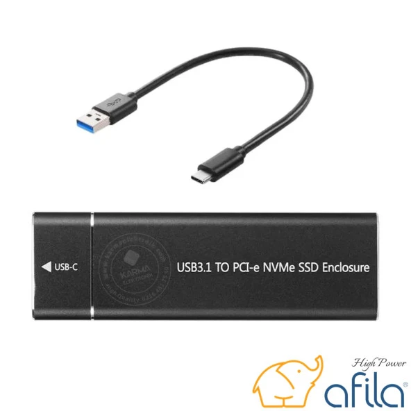 Usb 3.1 Type-C To Pci-e Express Nvme Ssd M.2 M-key Hard Disk Kutusu M2 / Çevirici ürün görseli 1