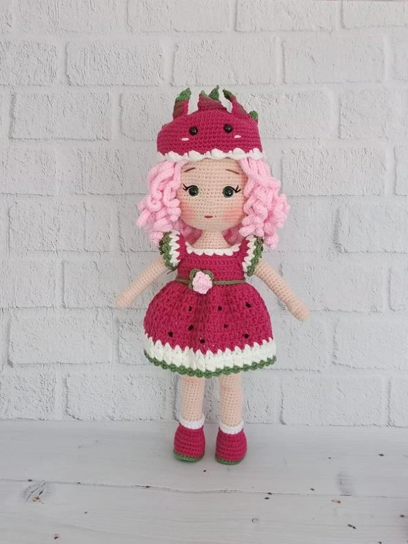 Aida Doll Bebek Amigurumi Organik Oyuncak ürün görseli 1