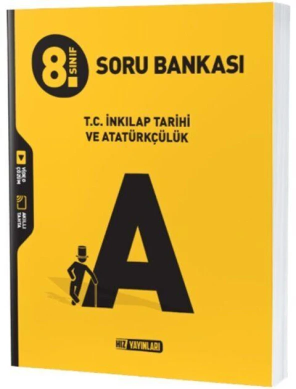 8.Sınıf T.C. İnkılap Tarihi ve Atatürkçülük Soru Bankası Hız Yayınları ürün görseli 1