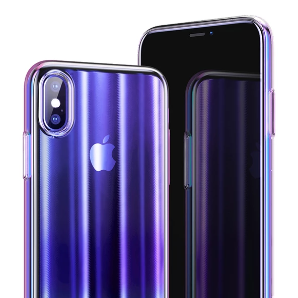 Baseus Aurora Case Series iPhone XS Max Kılıf WIAPIPH65-JG - Resim 5