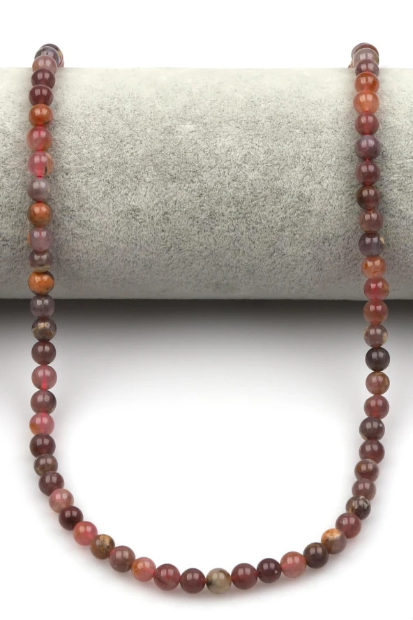 Madagaskar Pembe Kuvars 6 mm Küre Kesim - Resim 2