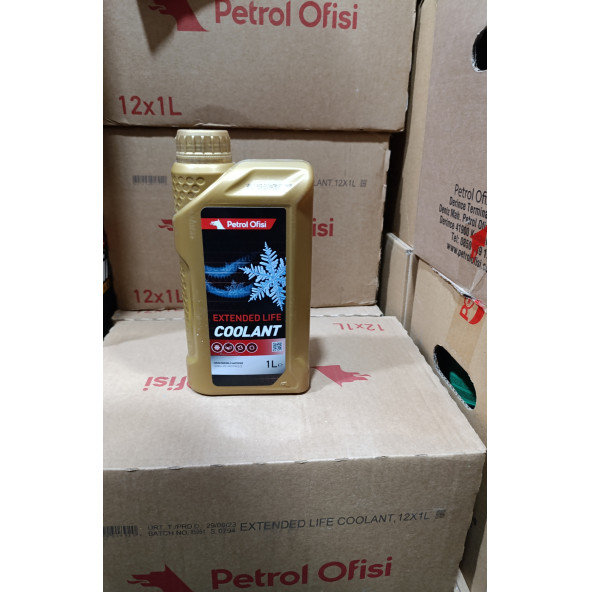 PETROL OFİSİ ORGANİK KIRMIZI ANTİFRİZ 1 LT X 12 ADET ürün görseli 1