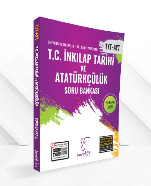 Karekök Yayınları TYT AYT T.C İnkılap Tarihi ve Atatürkçülük Soru Bankası ürün görseli 1