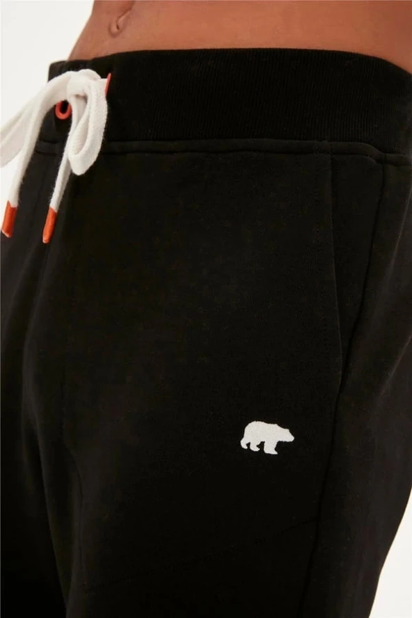 Less Plain SweatPants Siyah Erkek Eşofman Altı - Resim 4