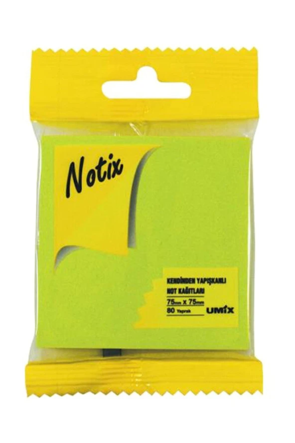 Notix Not Kağıdı 80 Yp 75 X 75 - Neon Yeşil ürün görseli 1