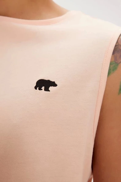Bad Bear Rowan Mellow Şeftali Erkek Atlet - Resim 3