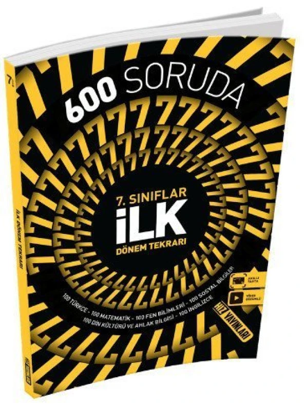 7. Sınıf 600 Soruda İlk Dönem Tekrarı Hız Yayınları ürün görseli 1