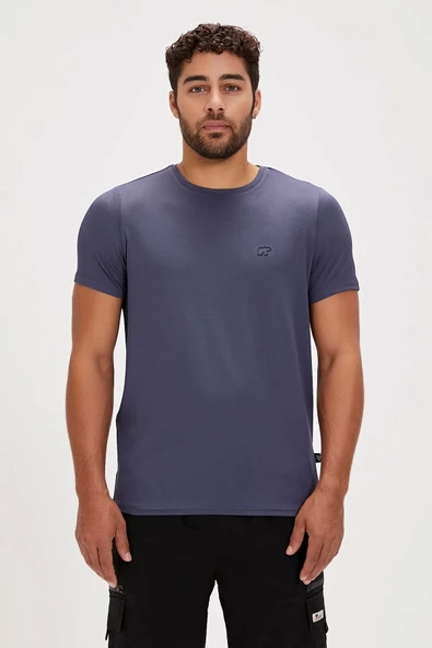 BAD BEAR Frank Elemental Blue Basic Men's T-Shirt - Resim 2