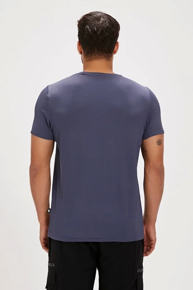 BAD BEAR Frank Elemental Blue Basic Men's T-Shirt - Resim 3